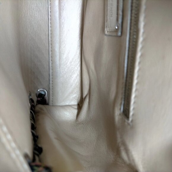 Authentic Fendi Beige Leather Hand Bag mn764-121225 - Picture 12 of 16